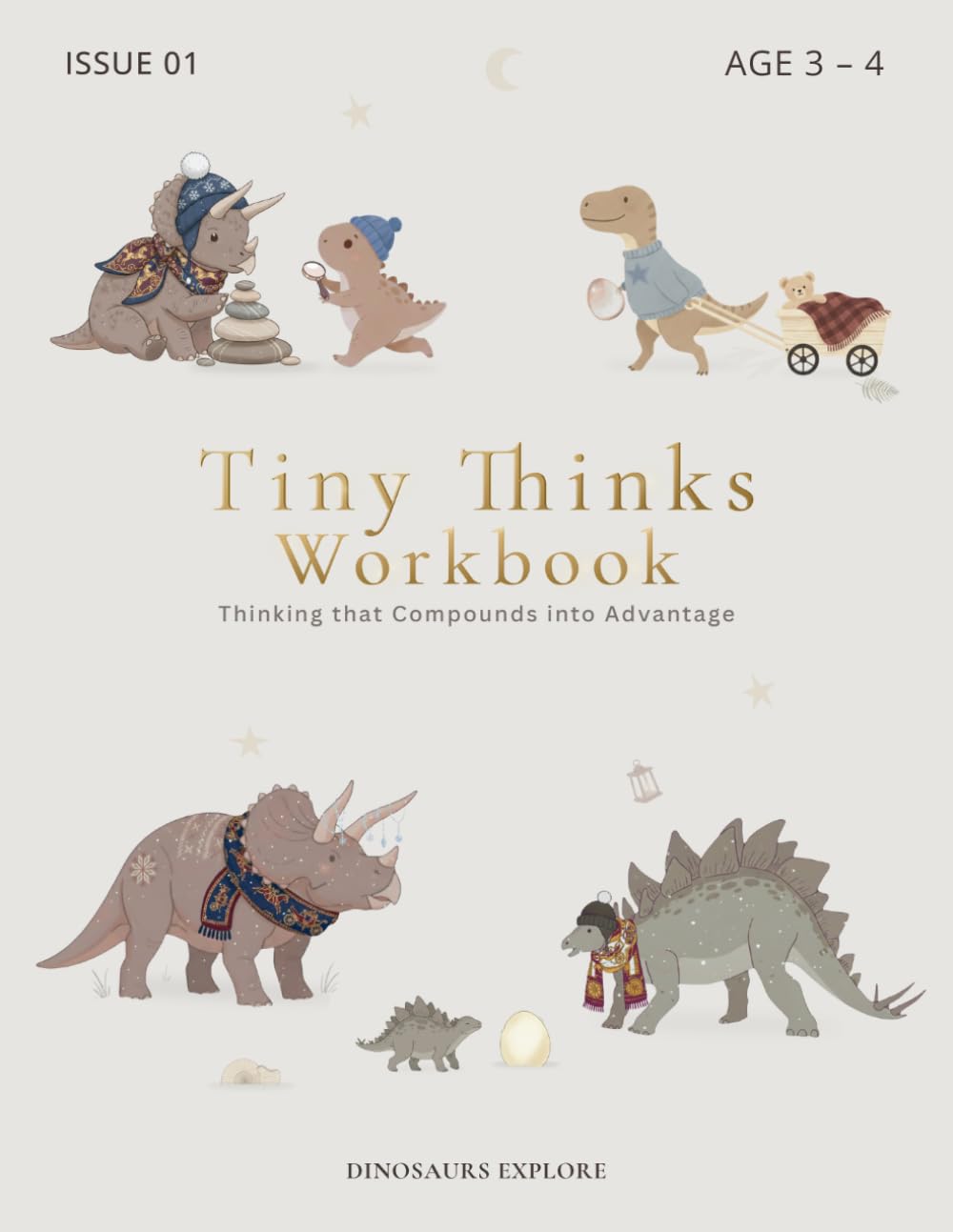 Preschool Workbook for 3 Year Olds: Tracing, Matching, Counting & Pattern Activities: Tiny Thinks Dinosaur Edition – Screen Time alternative screen ... Mazes, Sorting, Early Logic & Thinking Skills