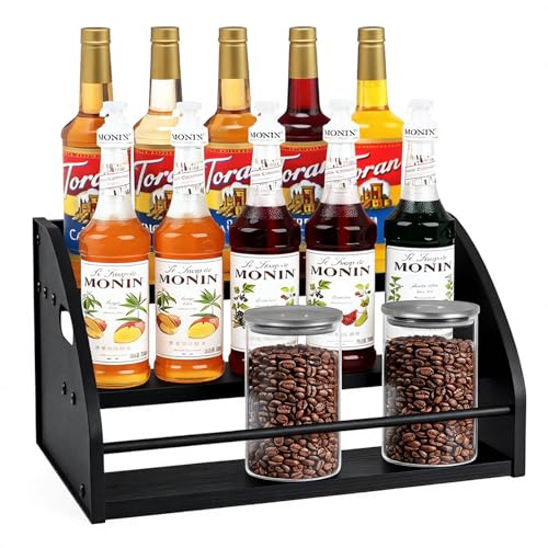 STAEVER Coffee Syrup Rack- Extra Large for 15 Syrup Bottles