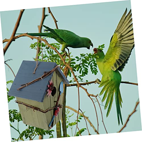 Abri oiseaux jardin en bois solution pour protéger les petits oiseaux - 4