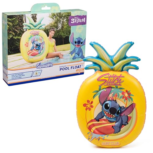 Swimways Stitch Oversized Pool Float Inflatable Pool Floats & Kids Pool Toys Swimming Pool Accessories & Beach Essentials for Teens Aged 14 & Up