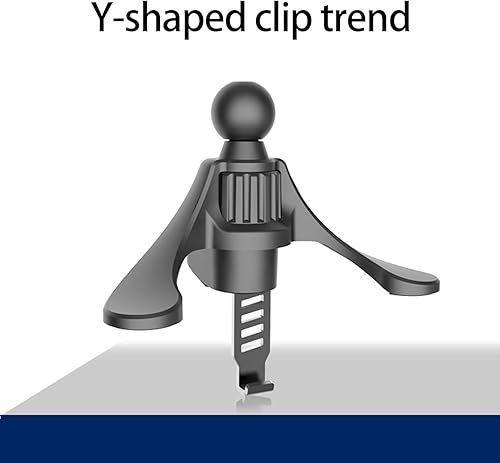 Miniatura 5 de 1 soporte de teléfono negro para ventilación de automóvil, soporte redondo para teléfono con salida de aire en forma de Y, soporte para teléfono