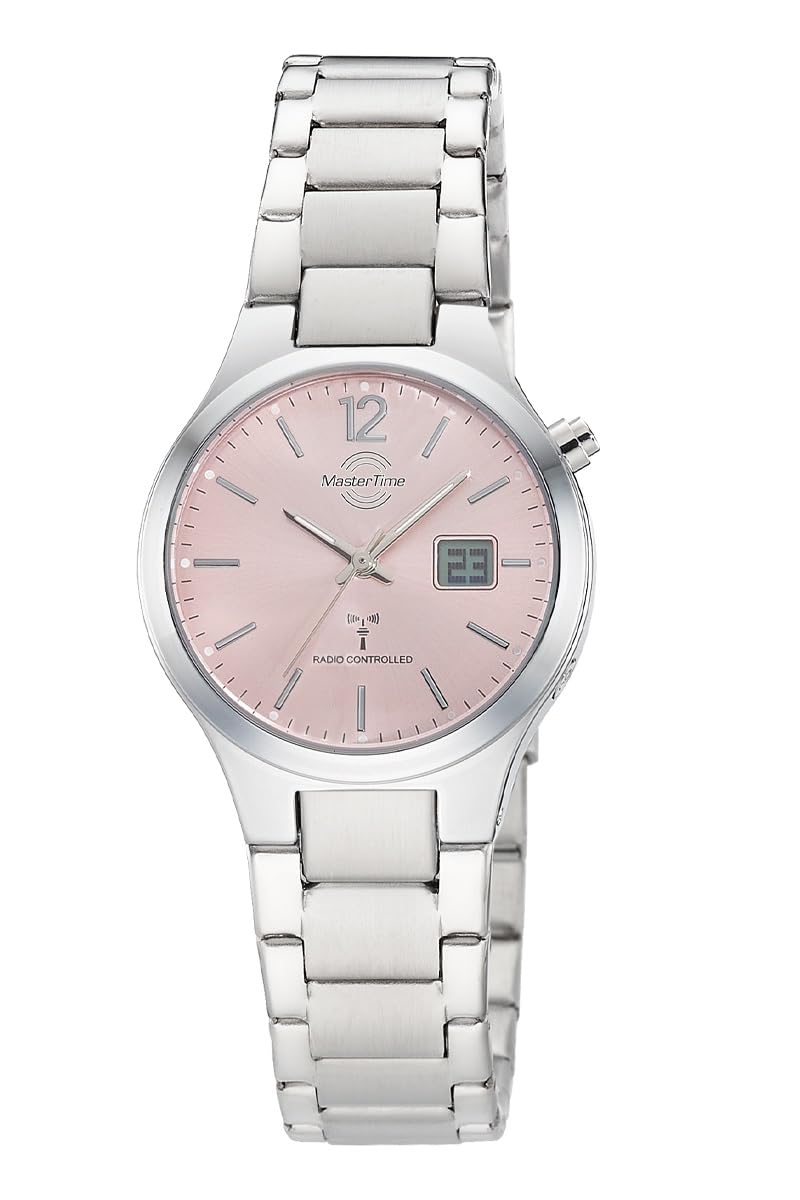 Master Time Funk Quarz Damen Uhr Analog-Digital mit Edelstahl Armband MTLA-10914-81M