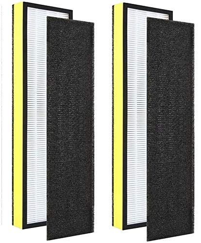 Photo 1 of 2-Pack FLT4825 True HEPA Air Purifier Filter B Replacement Compatible with GermGuardian AC4300BPTCA, AC4900CA, AC4825, AC4825DLX, AC4850PT, CDAP4500BCA, CDAP4500WCA PureGuardian AP2200CA Yellow