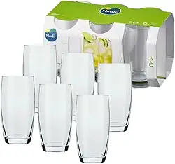 Jogo De Copo Oca Agua e Suco Vidro Nadir 400ml - Kit 6 Peças