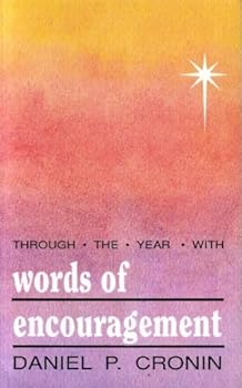 Paperback Through the Year with Words of Encouragement Book