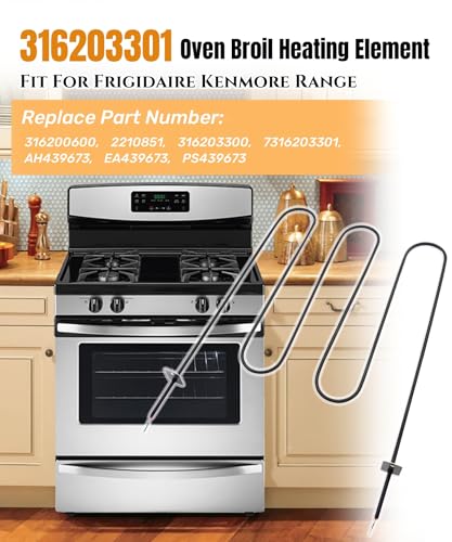 316203301 316203300 Oven Broil Heating Element