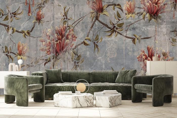 Muralo - Tapeta 3D z włókniny - fototapeta z efektem 3D - tapeta do salonu, sypialni, tapeta ścienna - fototapeta - motyw kwiatów - szer. 450 cm x wys. 300 cm