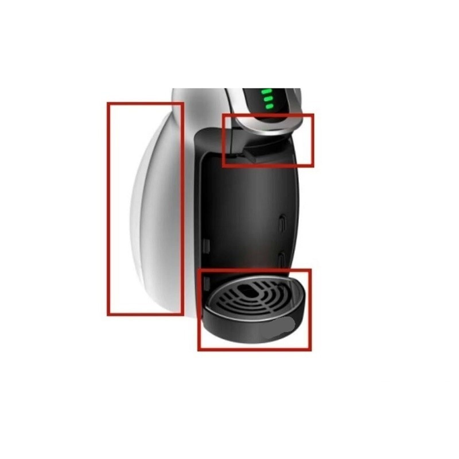 Pezzo Di Ricambio Per Macchina Per Il Caffè 1PC, Compatibile Per NESCAFE, Compatibile Per Dolce Gusto, EDG465 EDG466 Parti Per Macchina Per Il Caffè Vassoio Antigoccia TIPO 9771(Drip tray Set)
