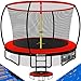KESSER® Trampolin Ø 305 cm | TÜV Rheinland GS Zertifiziert | Gartentrampolin für Kinder bis 150 kg | Komplettset mit Sicherheitsnetz, Leiter, Randabdeckung und Zubehör