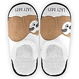 visesunny Women's Cozy Fuzzy Plush Fleece Slippers Cute Baby Sloth Animal Soft Memory Foam Ladies House Shoes Warm Bedroom Flat Shoe Anti-Slip Indoor Outdoor