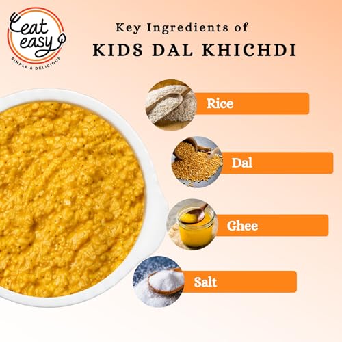 Image of Eat Easy Ready to Eat Kids Dal Khichdi- 75g (Pack of 2) No Preservatives