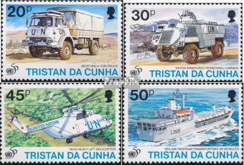 Sellos para coleccionistas Tristan da Cunha Prophila 581-584 serie conmemorativa militar MNH