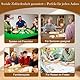 SOOPOTAY Rummy Cup Brettspiel 4 Spieler Set – 106 Melamin-Fliesen, 4 Holzhalter, Premium-Koffer & Beutel – Reisespiel für Erwachsene