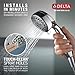 Delta Faucet 7-Spray Touch-Clean Hand Held Shower Head with Hose, Chrome, 75700