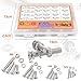 huruirui Nuts and Bolts Washers M3 M4 M5 M6 Cross Flat Head Screws 304 Stainless Steel Hex Socket Countersunk Bolts Set Machine Screws Fastener Repair Tools Assortment Kit 680 pcs