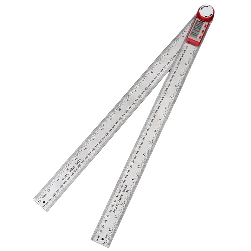 Yrreaty Digital Protractor Goniometer Electronic Carpenter Tools Angle Finder 0-500Mm Digital Protractor