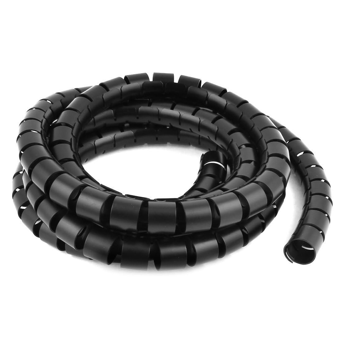 Guaina per cavi a spirale, 2 metri, organizer per tubi, 8 mm, 10 mm, 28 mm, guaina protettiva per cavi (ID bianco 10 mm)