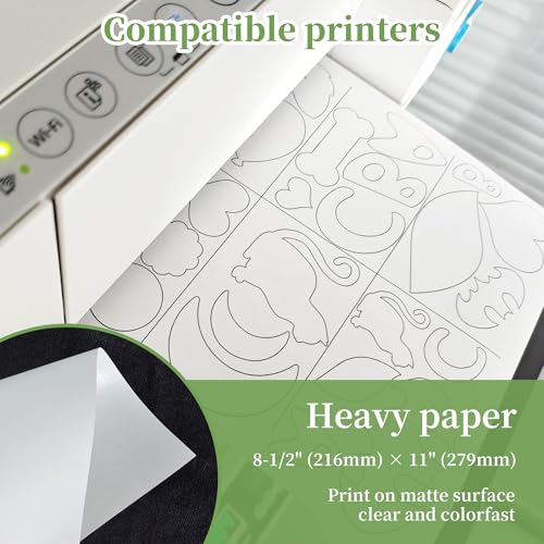Papier congélation robuste de 21,6 x 27,9 cm résistant à la chaleur pour applique et piéçage - 4