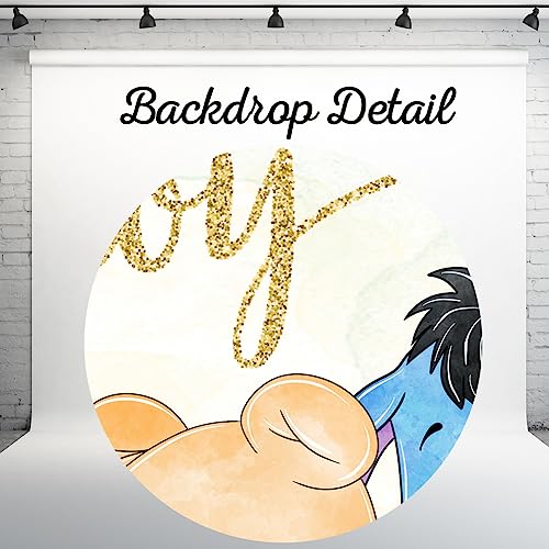 Fondo Vintage Pooh Bear para Baby Shower 5x3 ft miniatura 3
