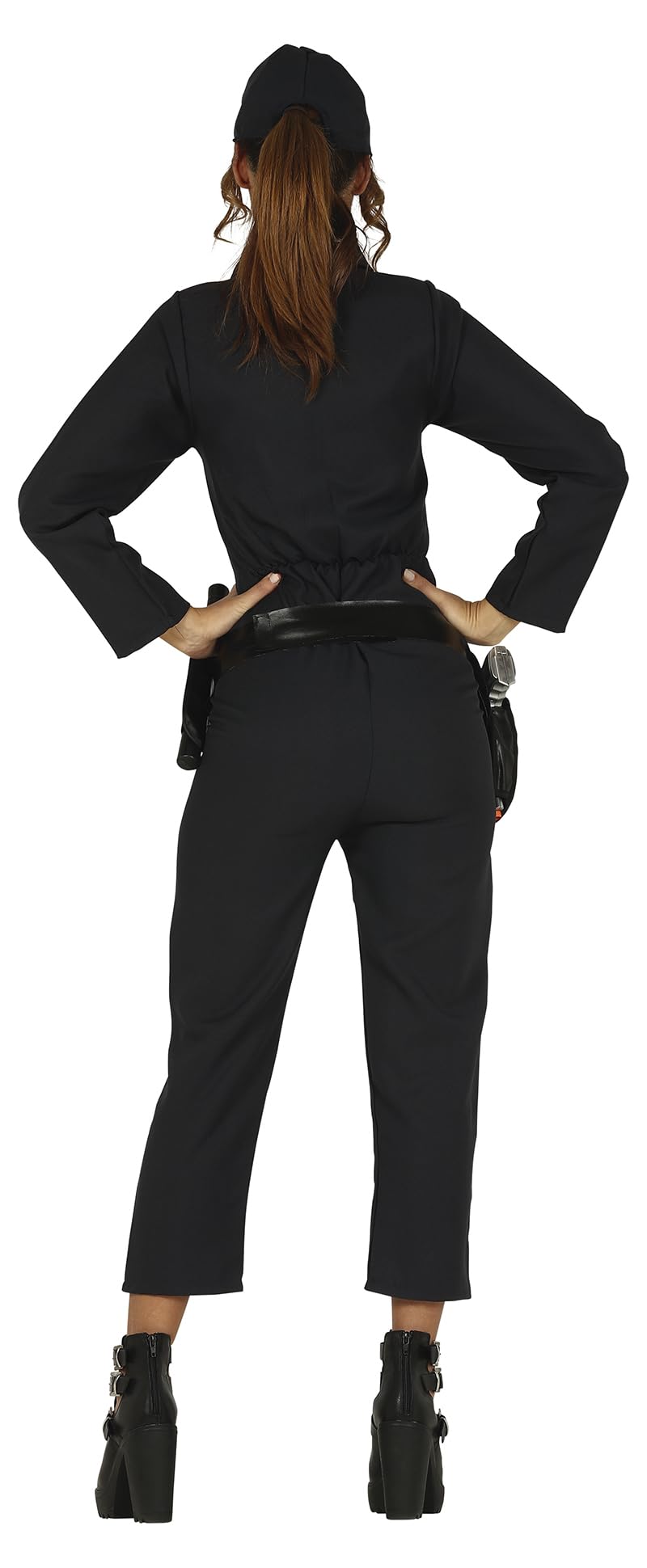 FIESTAS GUIRCA, S.L. Police Officer Costume for women, Black/White - Image 2