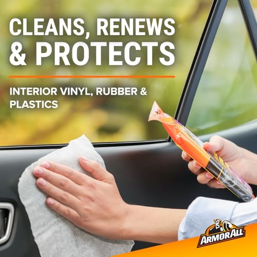 ARMOR ALL Kunststoffpflegetücher 20 Stk. Seidenmatt Dashboard Wipes Matt Finish, Gelb, 35020L, Standard