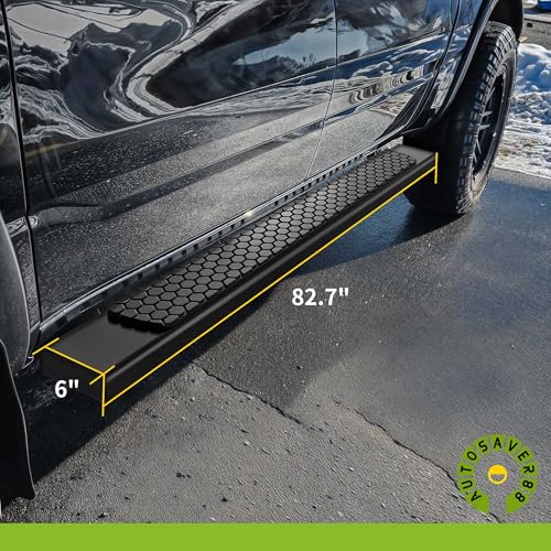 Estribos running boards 6 pulgadas acero negro miniatura 7