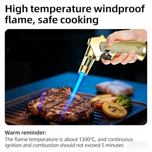 Encendedor de antorcha metálico ajustable y a prueba de viento miniatura 2