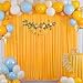10x10 Marigold Backdrop Curtain for Parties Wrinkle Free Orange Photo Curtains Backdrop Drapes Fabric Decoration for Wedding Birthday Party Baby Shower 5ft x 10ft,2 Panels