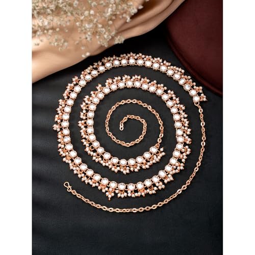 Image of Peora Kundan Faux Pearl Traditional Jewellery Set Gift for Women