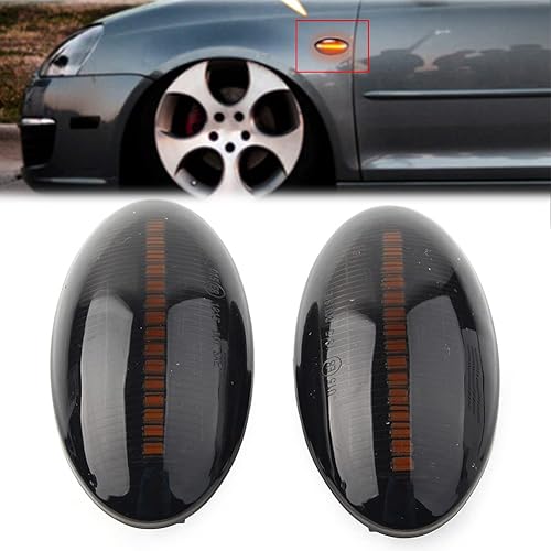 GZYF Conjunto de luz de marcador lateral de flujo secuencial delantero automático para Suzuki Jimny 2012-2018, Swift 2004-2020, SX4 2006-2020, Ignis