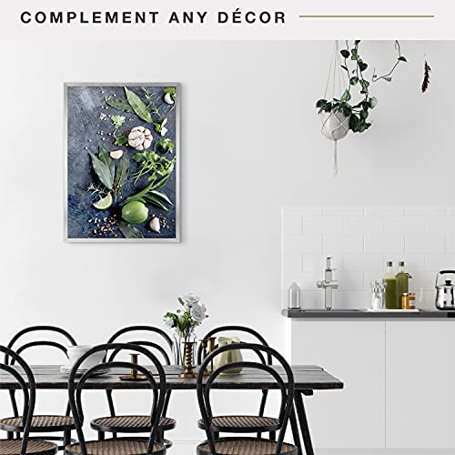 Mcs 62836 Foundation 20X28 Poster Frame Traditional Silver, Vertical & Horizontal Wall Hanging Large Picture Frame For Photos thumb #1