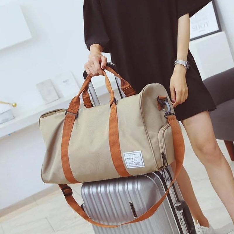 Sac Week-End avec Compartiment Chaussures Le-Globe-Trotteur (Blue)
