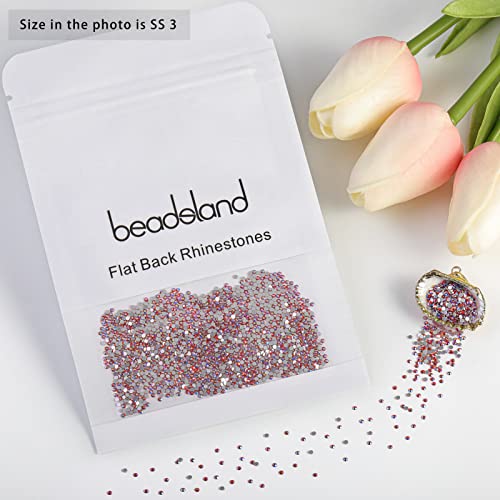 Image of Beadsland Flat Back Crystal Rhinestones,Hyacinth AB, SS3, 1440pcs
