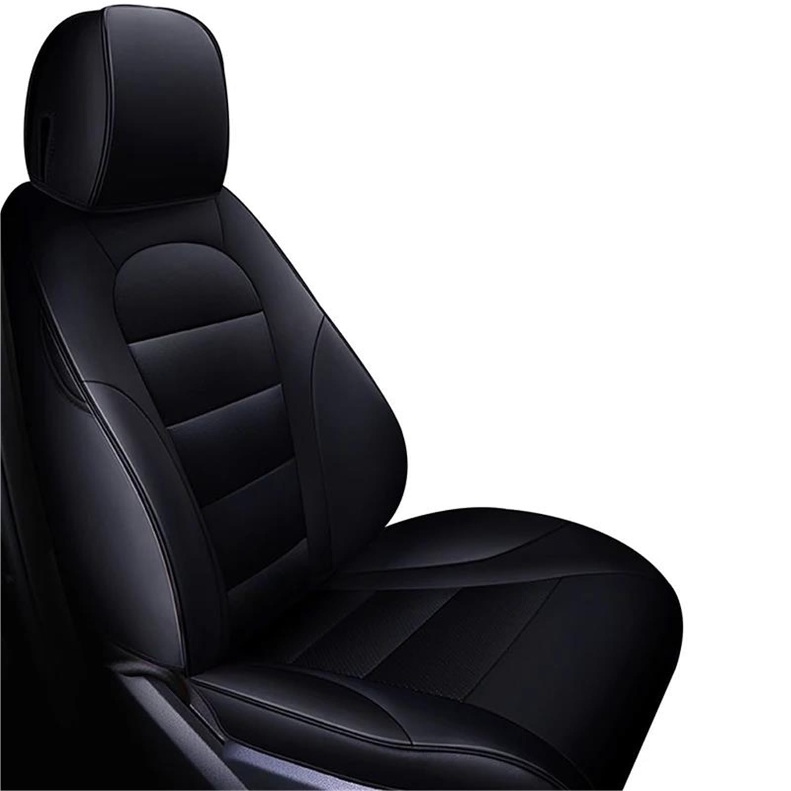 Housses de siège voiture en cuir noir Mitsubishi Eclipse Cross, protection imperméable durable.