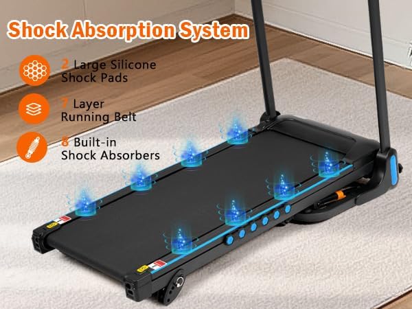 Compact Treadmill & Walking Pad Treadmill, Under Desk Treadmill, Walking Treadmill, and Workout Machine, Portable Treadmill, Ideal Treadmills for Home Small and Caminadora image 3