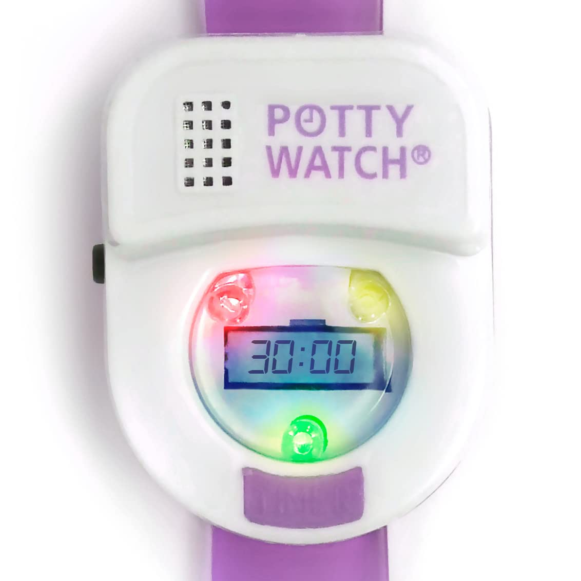 Potty Watch for Kids Potty Training - Potty Training Watch with 3 Fun Flashing Lights and Music - Water-Resistant Watch - Potty Watch Remind Kids Every 30, 60 or 90 Minutes - Purple