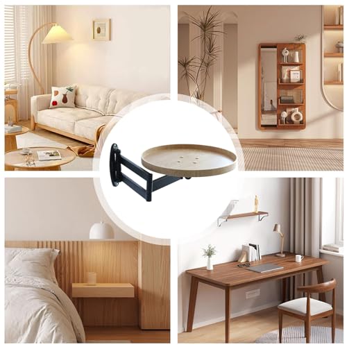 Étagère pliable compacte interactive et bureau flottant mural pliable - 6