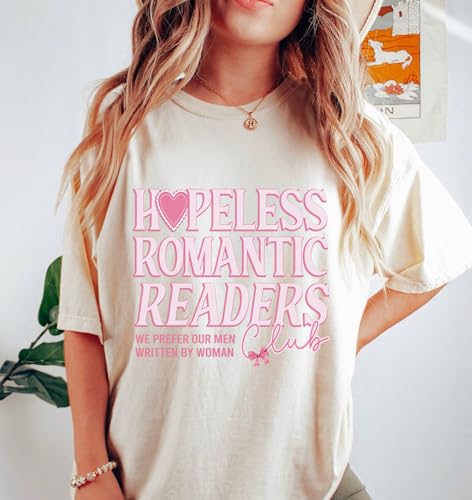 Munla Hopeless Romantic Readers Club Shirt - Romance Girlie Shirt, Romance Reader Book Club T-Shirt4