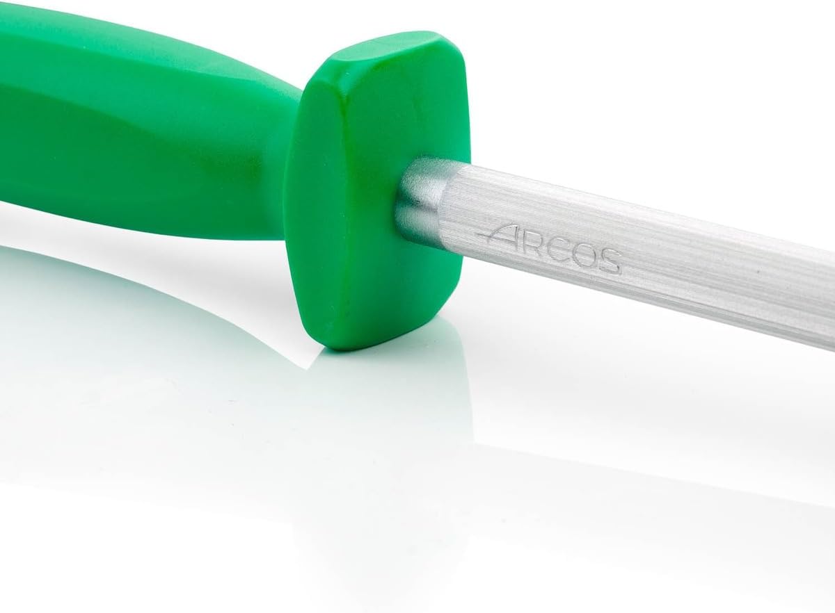 Arcos Series Chair as-Sharpening Body Carbon Steel Chromium Coated 300 mm (11.81 Inch) -Handle Polypropylene Green Colour, Stainless ands Plastic