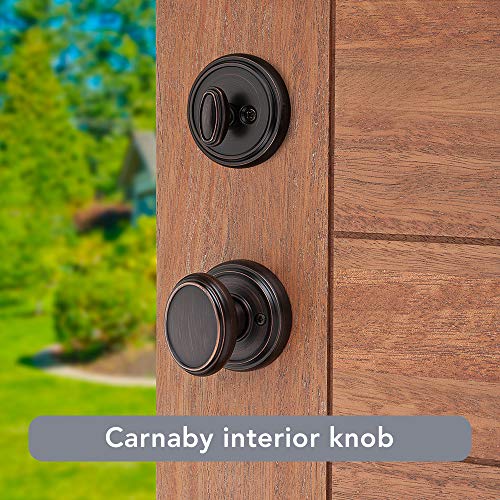 Baldwin Bighorn, Front Entry Handleset With Interior Knob, Featuring Smartkey Deadbolt Re-Key Technology And Microban Protection, In Venetian Bronze #TOP4