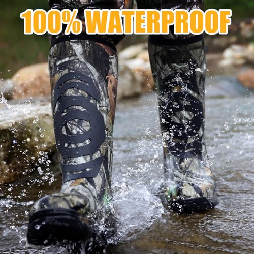 Kalkal Hunting Boots for Men Women, Insulated Waterproof Warm Rubber Boots with 6mm Neoprene Rubber, for Hunting, Gardening, Farming, Fishing, and Yard Work4