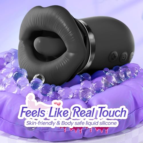 Image of Vibrator Adult Sex Toys for Women - Sovokn 5IN1 Mouth Sucking Vibrator Rose Sex Toy, 10 Tongue Licking, 3 Auto & 1 Manual Sucking Adult Toys New APP, Anal Clit Nipple Vibrators Female Couples Sex Toys