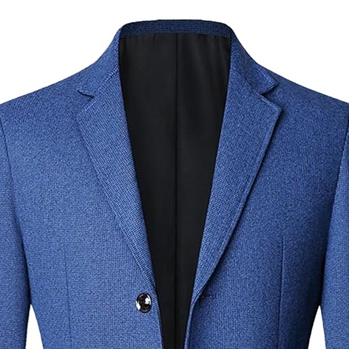 Men's Solid Slim Fit Blazers Business Casual One Button Soft Suit Jacket Classic Flap Pocket Sport Coat2