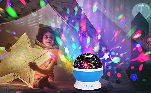 RAVIRANDAL Star Master Projector with USB Wire Colorful Romantic LED Cosmos Star Master Sky Starry Night Projector Bed Light Lamp Birthday Gift for Girls/Boys