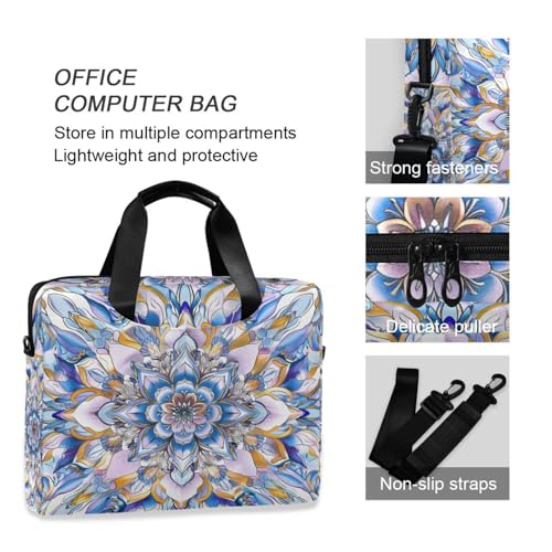 Funda porta laptop 15.6" bolso con asa y correa cruzada miniatura 6