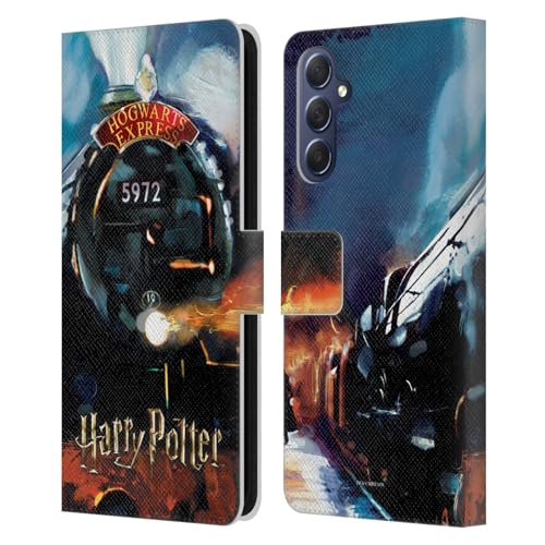 Head Case Designs sous Licence Officielle Harry Potter Hogwarts Express Prisoner of Azkaban II Étui Portefeuille en Cuir Compatible avec Samsung Galaxy M54 5G
