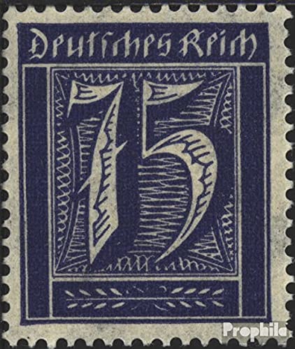 Briefmarke Deutsches Reich Nr. 186 (1921 Arbeiter) – Seltenes Wasserzeichen 2, Waffeln, Postfrisch MNH
