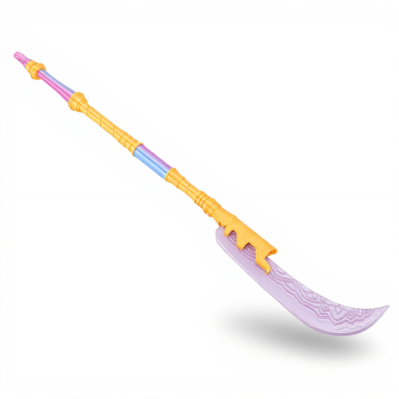 Sxhlseller Jouet de Hache imprimé en 3D pour Enfants, Accessoire de Costume PLA, Violet et Jaune, épée de Cosplay pour Fête et Jeu de Rôle