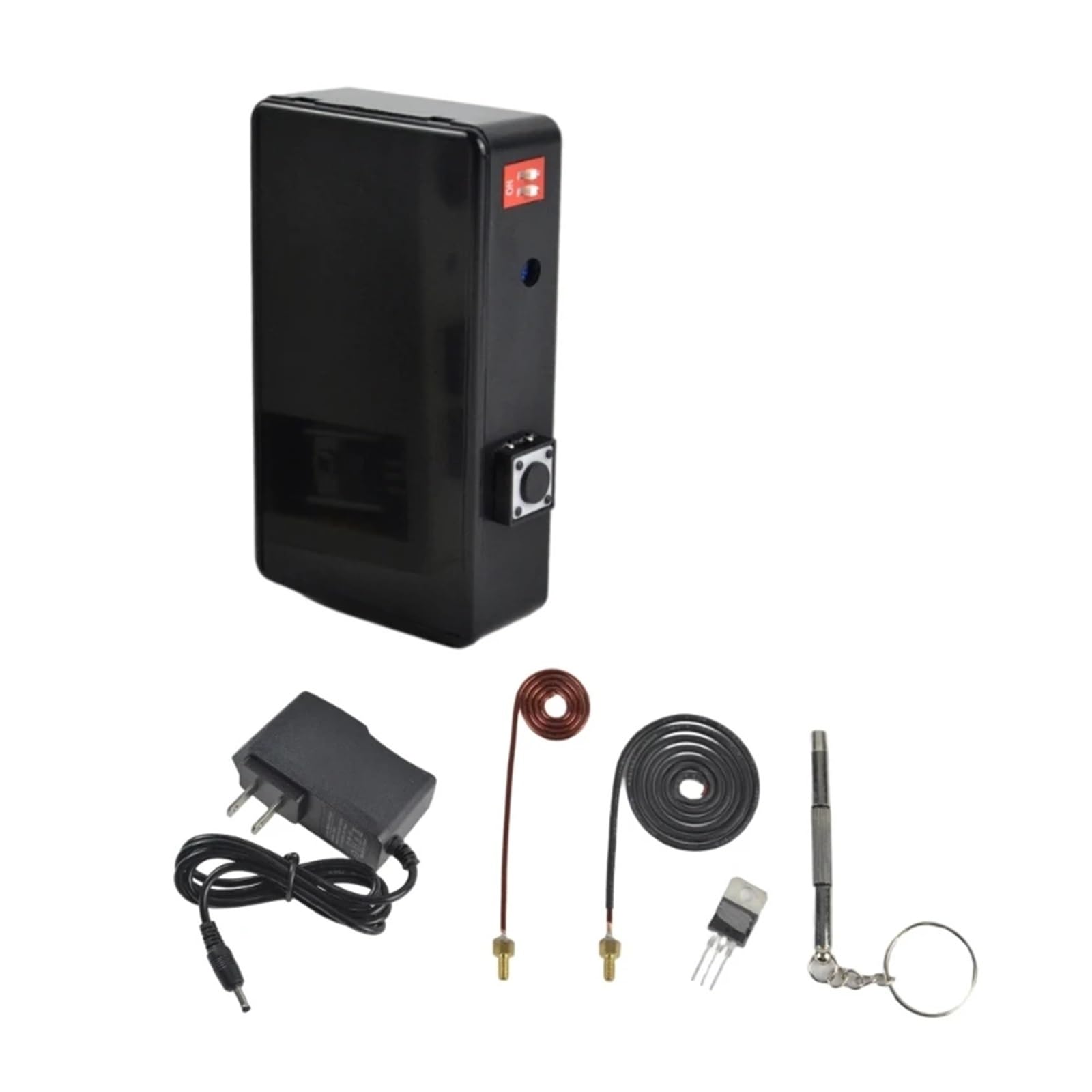 Detector de bombillas 150 MH/z, generador pulsos electromagnéticos alta potencia, EMP ajustable frecuencia(Black)