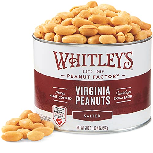Whitley’s Salted Virginia Peanuts, Super Extra-Large, Home Cooked, 20 oz